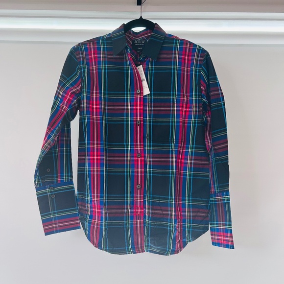 J.Crew Garçon Classic Shirt in Stewart Tartan Cotton Poplin - Picture 5 of 7